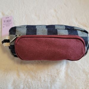 🎯nwt wild fable checkered accessories pouch